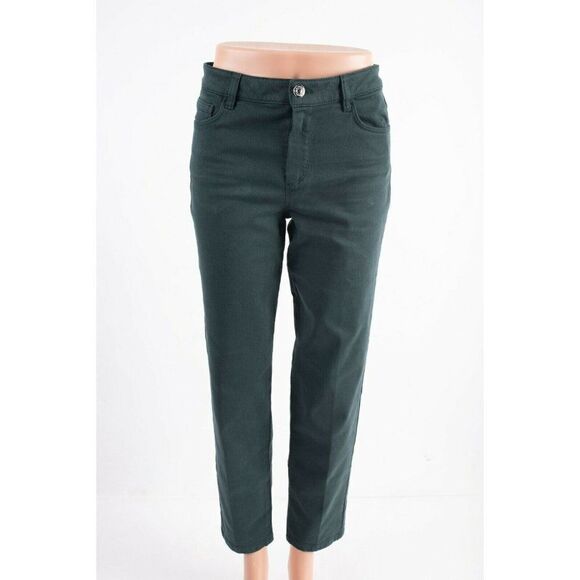 Massimo Dutti Women Twill Cigarette Pants Trousers - Picture 1 of 10